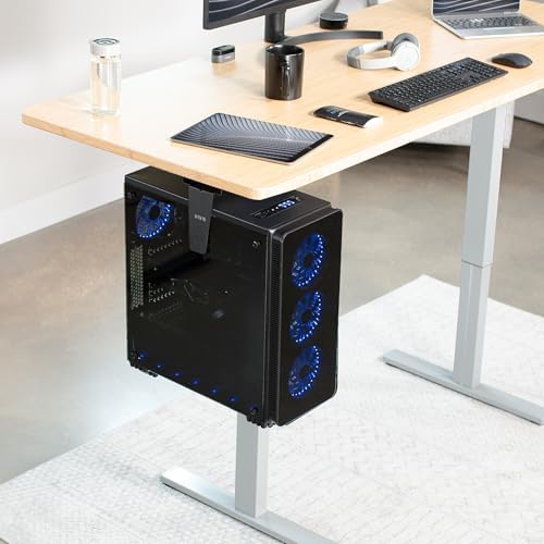 VIVO Black Under Desk and Wall Office PC Mount, MOUNT-PC01