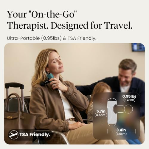 BOB AND BRAD Q2 Mini Massage Gun, Pocket-Sized, Small, Travel Essential