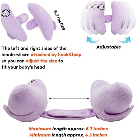 Baby Car Seat Head Neck Support,Portable U-Shape Travel Pillow for Toddler