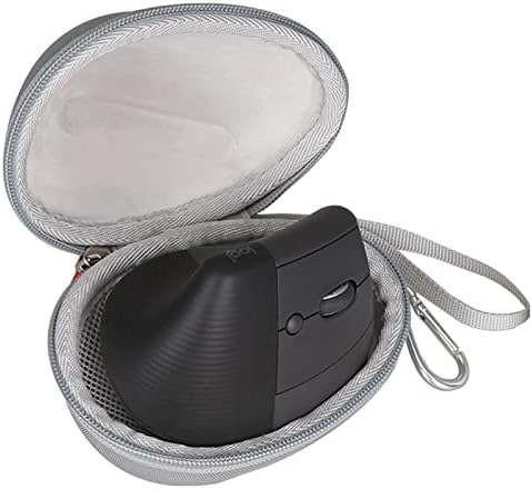 Mouse Case Fits for Logitech Lift Vertical Ergonomic Mouse, Travel Carrying Box for Logi Wireless Bluetooth Cordless Upright Mouse, Case Only (Grey)