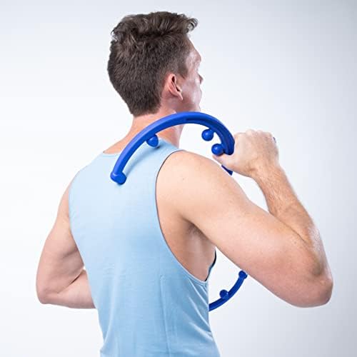 Body Back Buddy Elite Back Massager & Neck Massager for Pain Relief, Blue