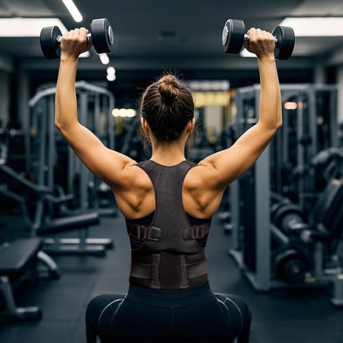 Posture Corrector for Women and Men - Back Brace for Posture, Adjustable Back Support Straightener Shoulder Posture Support for Pain Relief, Body Correction, Medium