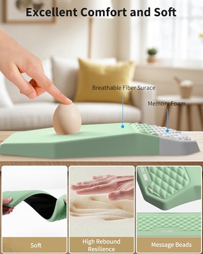 Ergonomic Mouse Pad with Wrist Rest & Keyboard Wrist Rest Support Set
