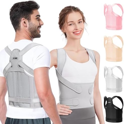 Fit Geno Posture Corrector for Women & Men, Back Shoulder Support Brace