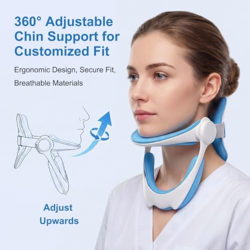 Neck Brace for Neck Pain and Support, Adjustable & Foldable Design