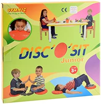 Gymnic Disc 'o' Sit Jr. Inflatable Seat Cushion, Red, 12 Inches