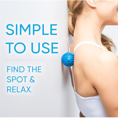 Dr. Cohen's acuball-Mini - Heatable Deep Tissue Massage Ball - Trigger Point Massage Therapy for Myofascial Release - Spiky Foot & Back Massager Ball for Targeted Pain Relief (Pack of 2)