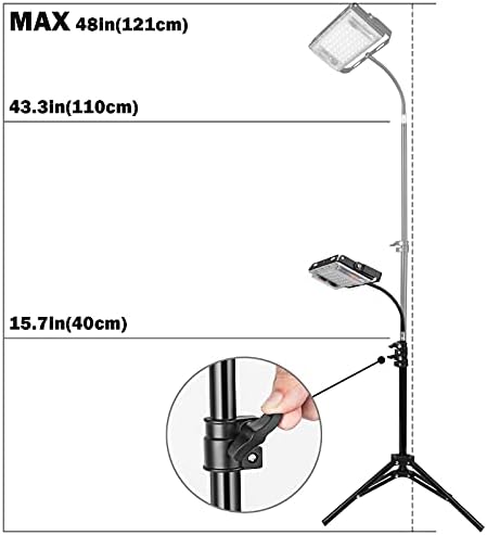 LBW Grow Light with Stand, Full Spectrum Grow Lights for Indoor Plants