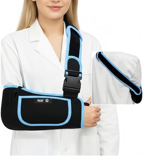 SPRING SEAON Arm Sling Shoulder Immobilizer for Women and Men Adjustable