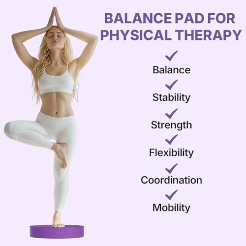 Foam Balance Pad,5BILLION Stability Pad for Physical Therapy,Non-Slip Exercise Balance Pad for Balance workouts,Yoga Knee Pad for Gym Fitness Stretching Pilate