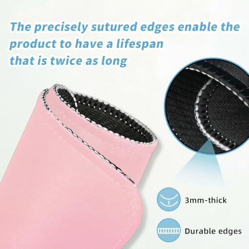 Small Mouse pad, with Edge-Sewn Design, extends Service Life by Twice, occupying the Optimal Size for the Mouse and Wrist Position. (Pink)