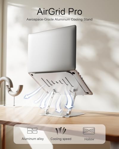 Laptop Stand for Desk, Adjustable Laptop Riser Holder