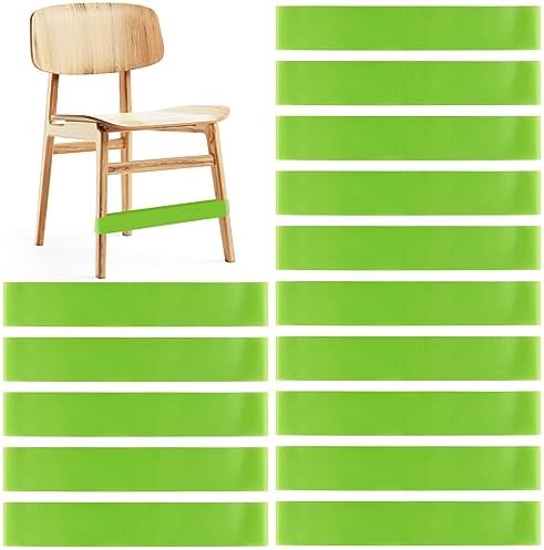 PLULON 15 Pack Chair Bands for Kids with Fidgety Feet Chair Stretch Foot Band Fidget Bands Flexible Seating For Classroom Elementary Chairs Desks - Green