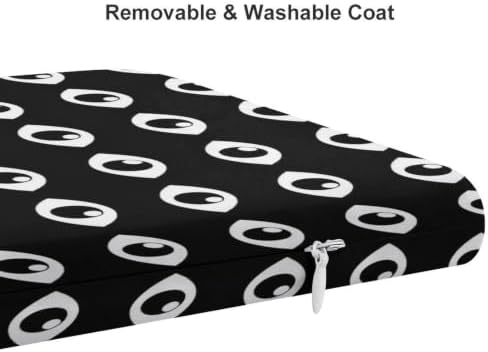 Square Chair Cushion for Car Office Geometric Eyes