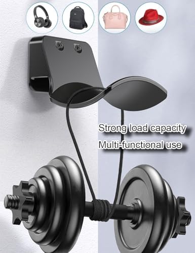 2-Pack Wall Mount Headphone Hanger Adhesive Screw-in Headset Hook