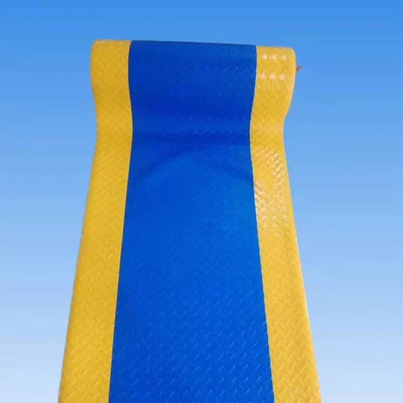 1 Pack Odorless Anti-Fatigue Mat Anti-Static Anti-Fatigue Inline Foot Mat (Blue background yellow edge,0.6Mx0.45Mx20mm)