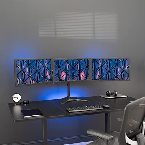 VIVO Triple Monitor Mount Fully Adjustable Desk Free Stand for 3 LCD Screens up to 24 inches STAND-V003P
