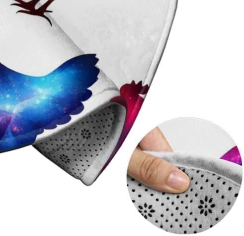 Women's Large Home Decor Mat, Soft Round Yoga Carpet, Non Slip Machine Washable Home Office Circle Rug Chicken Lover Gifts Funny Rooster Chickens
