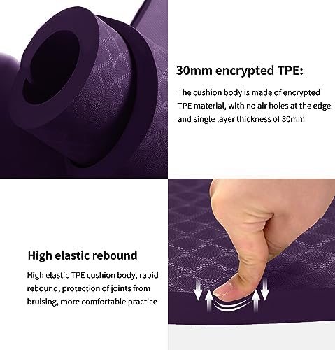 nuveti Large Exercise Mat - 15mm/20mm/30mm Thick Yoga Mat | Workout Mat for Fitness, Yoga, Pilates, Stretching & Floor Exercises for Women & Men with Free Carrying Bag