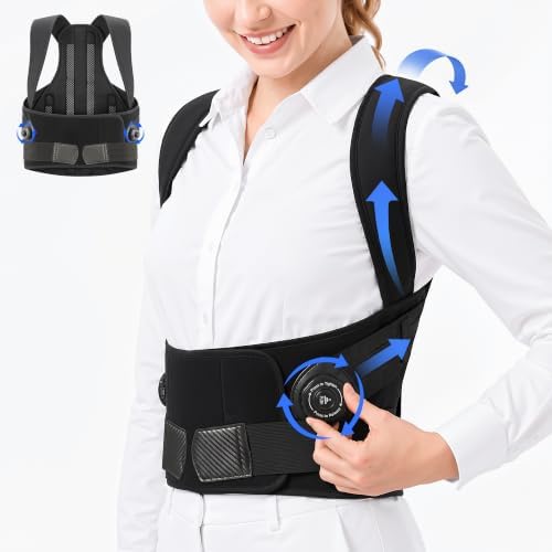 Upgraded Dial Posture Corrector Back Brace for Men and Women
