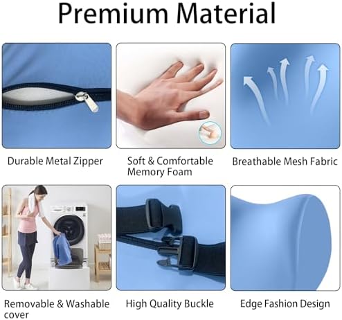 Car Neck Support Headrest Rest Pillow for Car Driving With Memory Foam