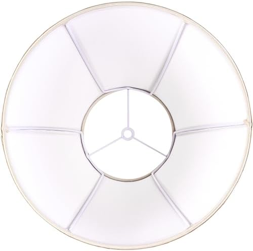 Cream Bell Lamp Shade, Medium, 6" Top x 13" Bottom x 9.8" High