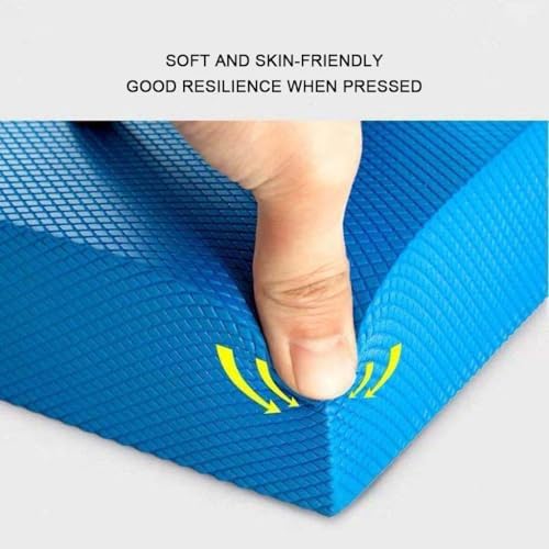 Yoga Knee Pad Foam Balance Pad Physical Therapy Core Balance Disc Extra Thick Non-Slip Exercise Floor Mat for Gym Fitness Stretching Pilate,40×33×5cm,Pink