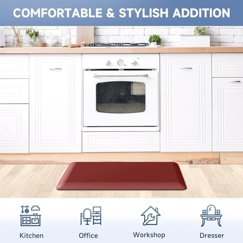 4/5 Inch Thick Kitchen Mats for Floor, StepRite Kitchen Rug for Standing