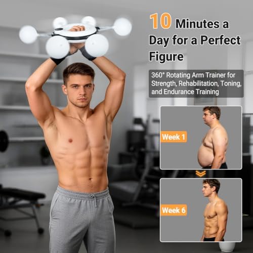 Infinity Hoop for Arm Trainer 360° Hand-Crank Forearm Trainer