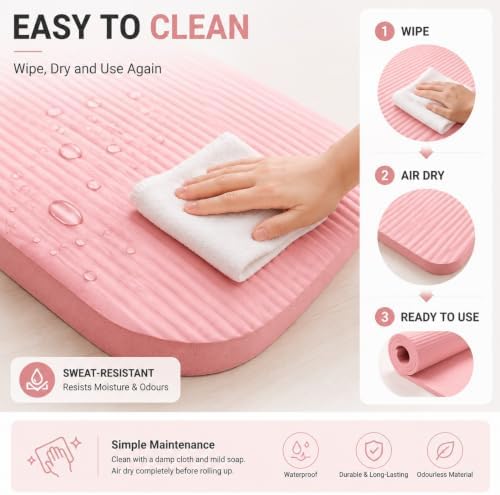 Extra Thick Yoga Mat, High Density Non-Slip Exercise Mat