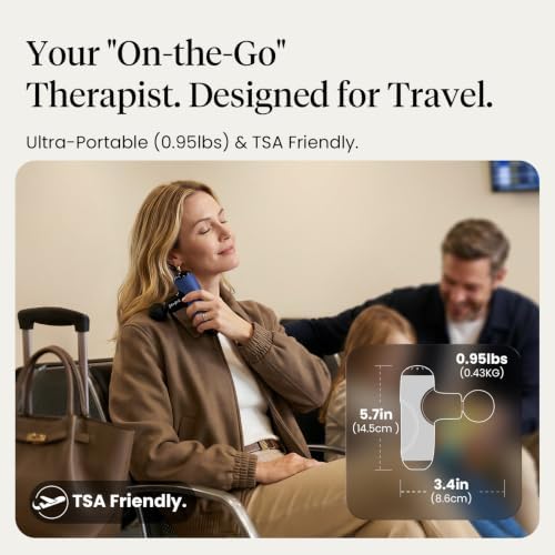 BOB AND BRAD Q2 Mini Massage Gun, Pocket-Sized, Small, Travel Essential