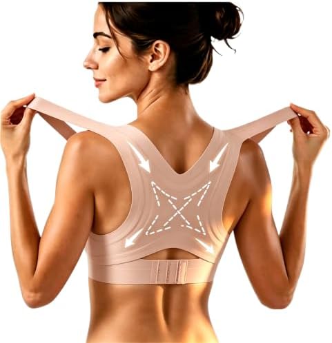 Front Closure Bras for Women Posture Corrector Cross Back Jelly Bralettes