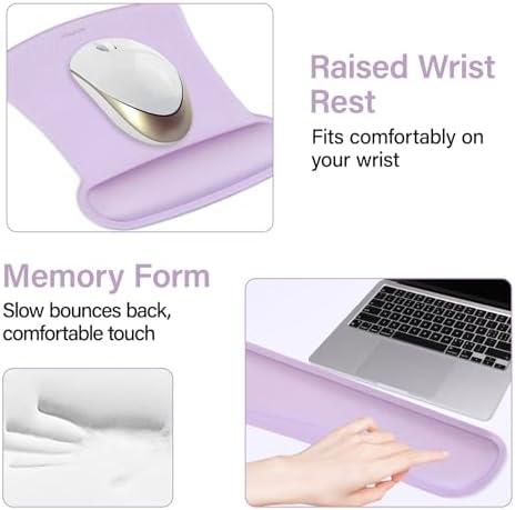 MOSISO Keyboard Mouse Pad Set, Large Gaming Mousepad&Keyboard Wrist Rest