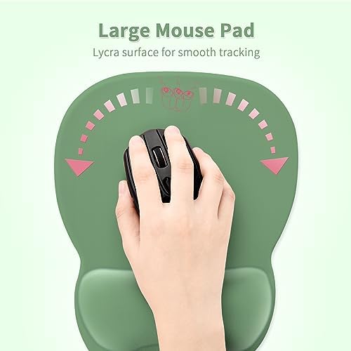 EooCoo Ergonomic Mouse Pad with Wrist Rest, Memory Foam Support Mousepad