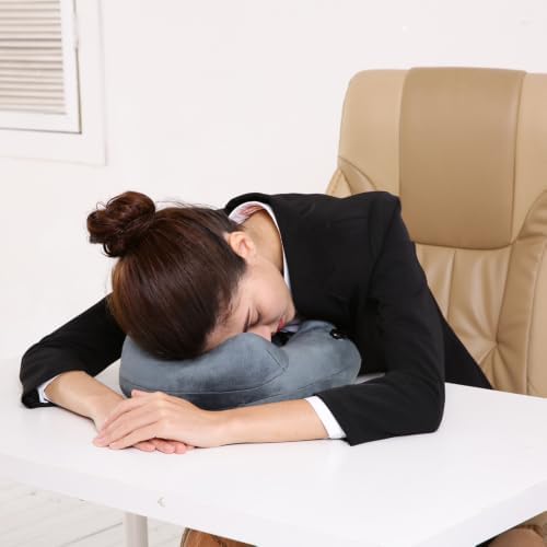 Keemall Inflatable Travel Neck & Shoulder Pillow for Airplanes&Long Trips