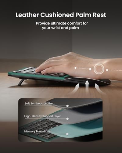ProtoArc EKM01 Plus Wireless Ergonomic Keyboard Mouse Combo - Green
