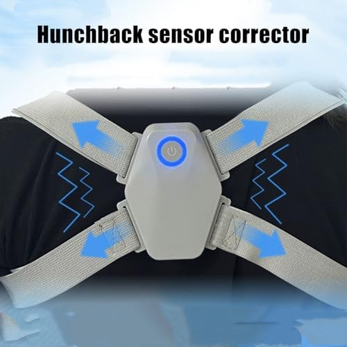 Intelligent Postured Corrector with Vibrations Alert for Students Adjustable Sensitivity USB Rechargeable Protein Leathe