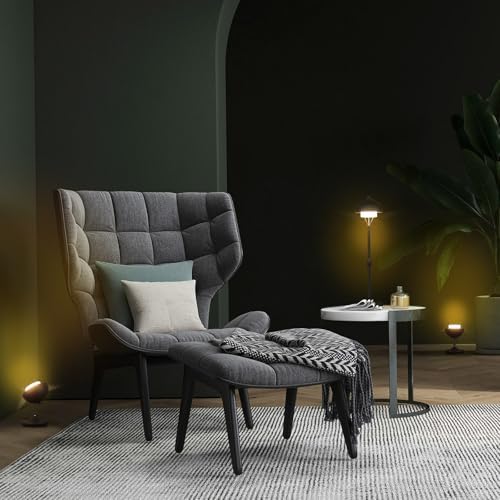 Modern Table Lamp Cordless Portable Desk Lamp, 2700K Stepless Dimming Rechargeable Battery Operated LED Lights for Bedroom, USB-C Charging, Restaurant/Bar/Night Light/Gifts (Sand Black)