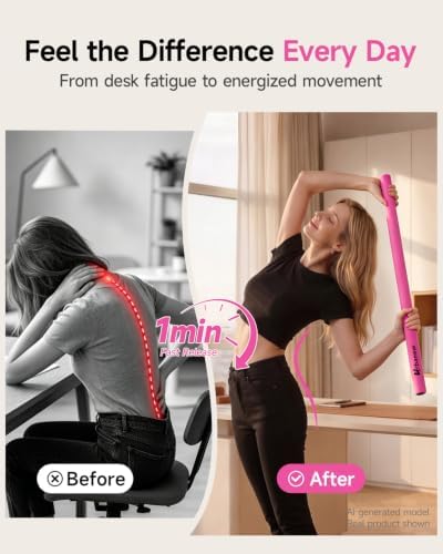 Yoga Stick, 60" Adjustable Stretching Stick for Mobility & Balance