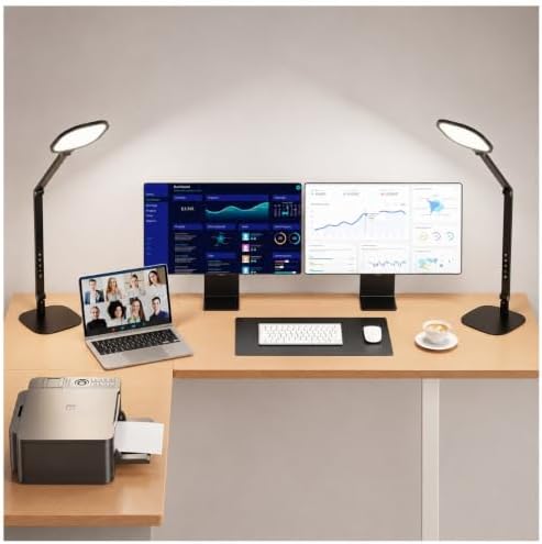 LitONES LED Desk Lamp for Home Office, Soft Edge-lit Design, Modern Style