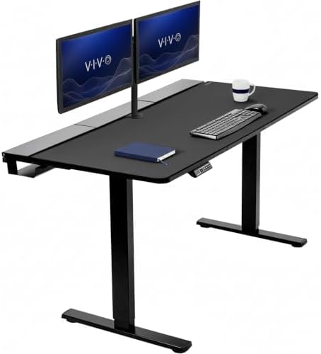 VIVO Black 60 x 30 in Standing Desk, DESK-KIT-1B6-P3B