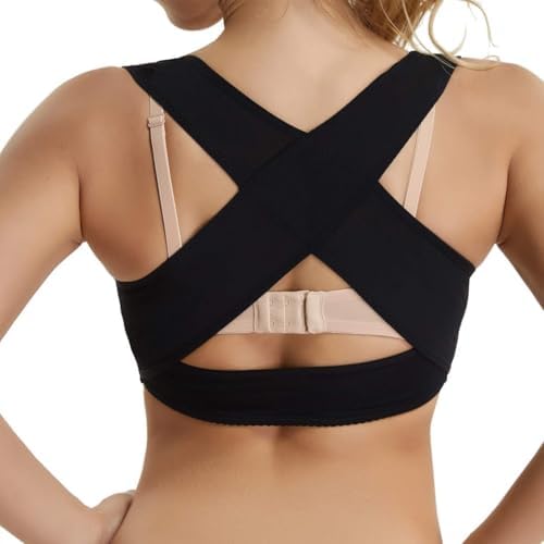 JOYSHAPER Chest Brace Up Women Posture Corrector Back Support X Strap Bras
