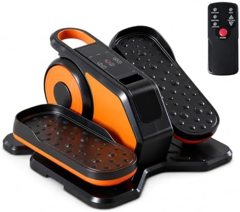 HealSmart Under Desk Elliptical for Seniors, 12-Speed, Remote Control