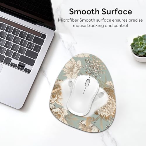 Water Drop Mouse Pad 7.3x8in Non-Slip for Laptop, Turtle