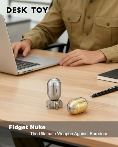 Atomic Metal Fidget Toys for Adults, Desk Spinner for Stress Relief