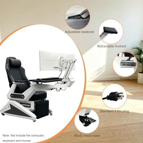 Zero-Gravity Home Chair,Gaming Reclining Workstation