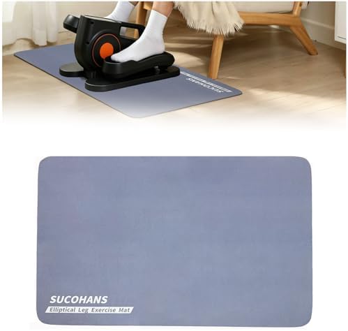 Under Desk Elliptical Mat 23.6" x 17", Non-Slip Mat for Stepper