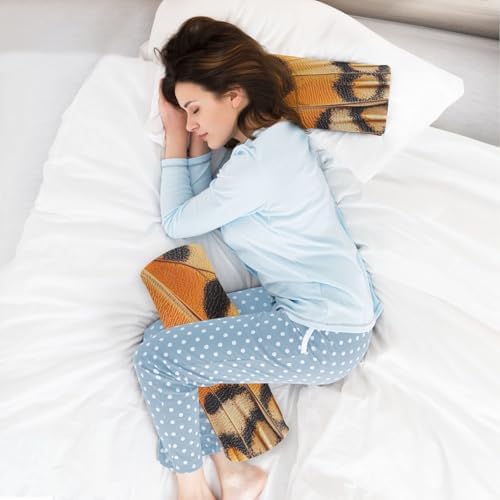 Animal Butterfly Skin Leather Texture Colorful Neck Roll Pillow Sleeping Pillow Roller Massage Table Cushion Pad Foam Lower Back Support almohada para Cuello