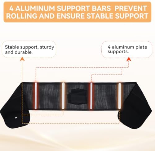 Plus Size Back Brace for Women & Men - Adjustable Lumbar Support Belt, Lower Back Pain Relief, Sciatica Breathable & Washable, Herniated Disc, Posture Corrector - Extra Large