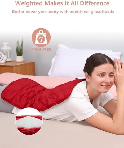 Comfytemp Weighted Heating Pad for Back & Period, FSA Eligible HSA, 12 x 24